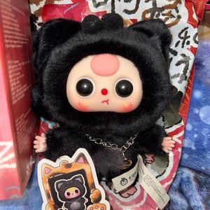 Baby Three Cats and Dogs 4.0 Vinyl Plush Pendant